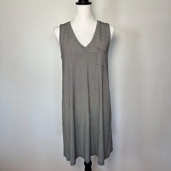 MADEWELL striped sleeveless knit dress size medium - Picture 2 of 6